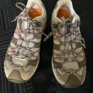 Merrell Women's Cream and Brown hiking Shoes